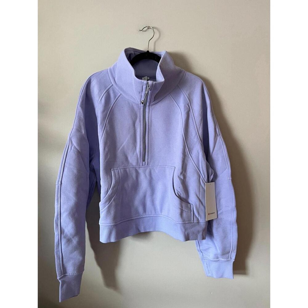 Lululemon Scuba Oversized Funnel Neck Half-Zip Lilac Smoke NWT XL/XXL